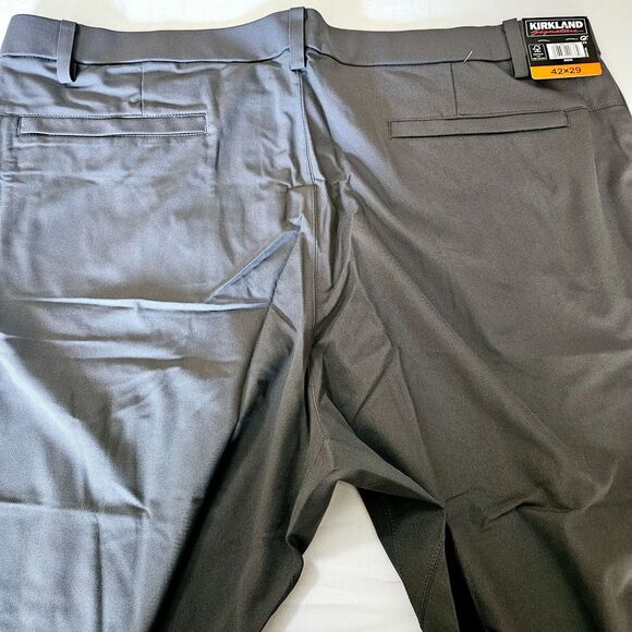 Kirkland Signature Mens Pants Gray Size 42 100% Polyester Performance Stretch - Picture 11 of 13